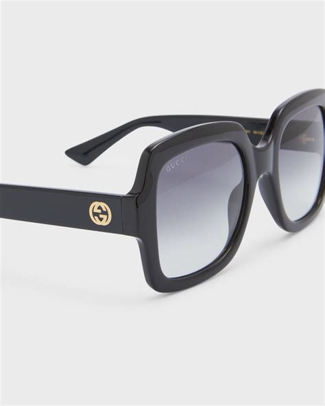 gucci sunglasses gg0014s|57mm gradient square sunglasses gucci.